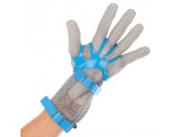 Держатель-утяжка уплотнительная перчатки мясника, синяя, Giesser. (9594 b)