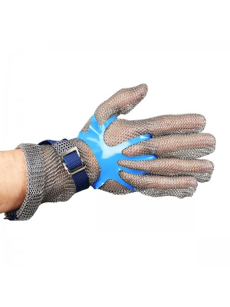 Держатель-утяжка уплотнительная перчатки мясника, синяя, Giesser. (9594 b)