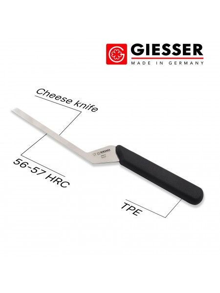 Профессиональный нож для резки мягких сыров, 15 см, ручка TPE, Giesser. (9645 15)