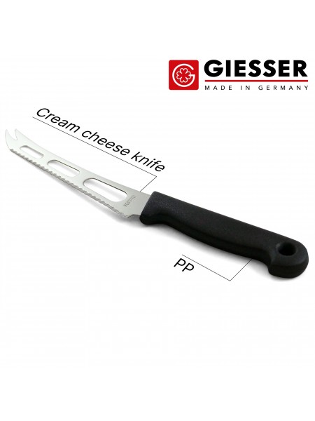 Профессиональный нож для резки мягкого сыра, 15 см, ручка пп, Giesser. (9655 sp 15)