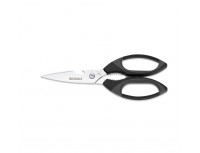 Набор кухонных поварских профессиональных ножей из 5 позиций на подставке, ручка TPE, Giesser. (9891 b5)