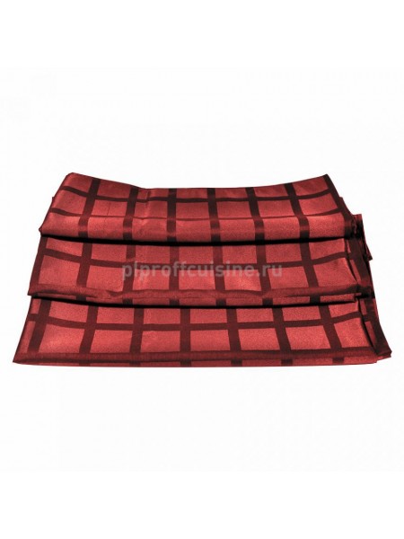 Скатерть бордовая жаккард, 150x150 «CHEF - P.L.», Proff Cuisine. (99000025)