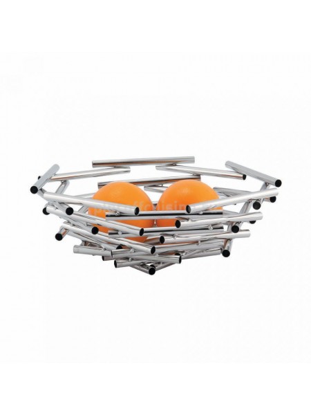 Фруктовница для сервировки стола, нержавеющая сталь (d=30, h=11 cм) «Kamspring», Proff Cuisine. (99000061)