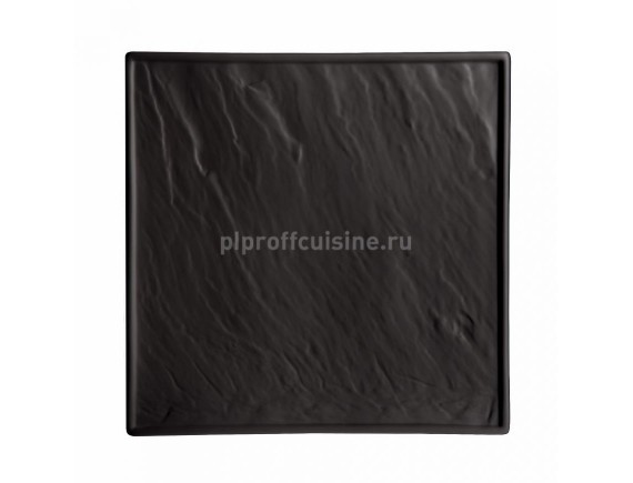Блюдо квадратное «Organic-Black» 25*25 см, Kunst Werk «Black Label», Proff Cuisine. (99000195)
