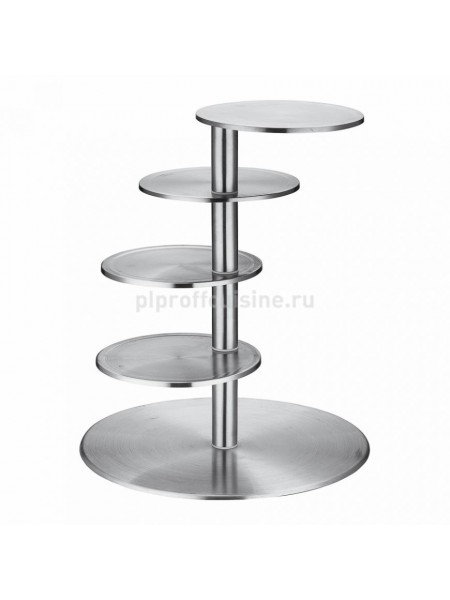 Стойка кондитерская для выкладки 5отд (D=1x360/4x200,H=430), Proff Cuisine. (99002216)