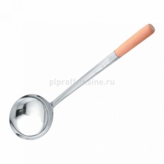 Половник большой для кухни «Китайский» нержавеющая сталь с деревянной ручкой, d=10 cм, 250мл., Proff Cuisine. (99004021)
