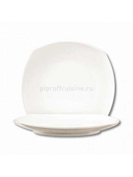Тарелка квадратная с закругленным краем, 22.5 cм- Black Label, Proff Cuisine. (99004043)
