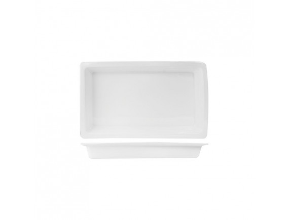 Гастроемкость 1/3-65 (32х18х6,5 см), цвет белый, фарфор, Prohotel. (A3898)