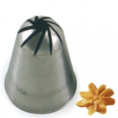 Насадка кондитерская, закрытая роза, 5 мм, нерж.сталь, Martellato. (BR330)