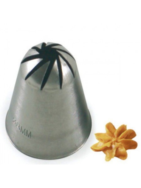 Насадка кондитерская, закрытая роза, 5 мм, нерж.сталь, Martellato. (BR330)