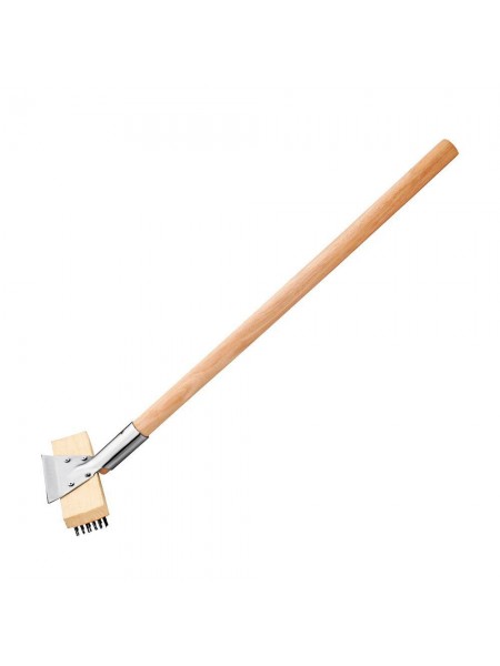 Щетка для чистки гриля металлическая, 75 см, со скребком, Henry. (BRS-29)