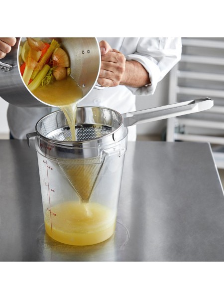 Дуршлаг кухонный с ручкой конусный, D-20 см, нержавеющая сталь, Henry. (CCS-8F)