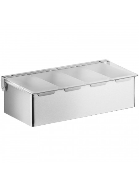 Контейнер барный, 4 секции, нерж.сталь, Henry. (CD-4)