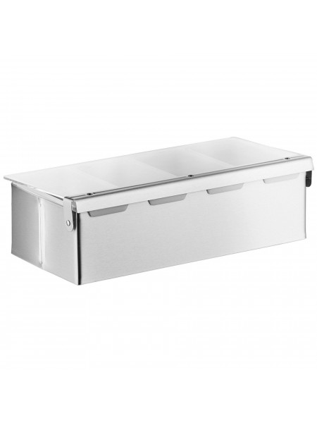 Контейнер барный, 4 секции, нерж.сталь, Henry. (CD-4)