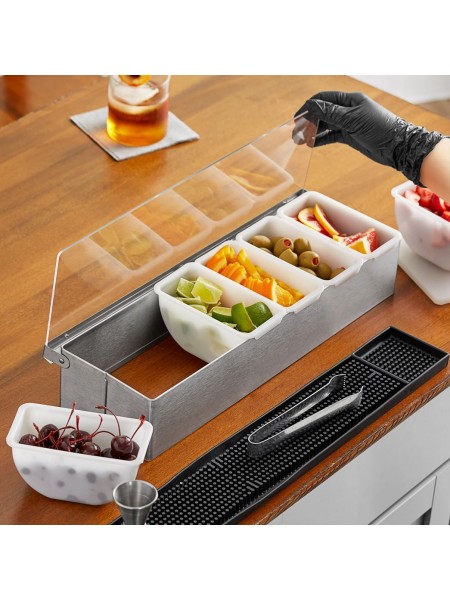 Контейнер барный, 6 секций, нерж.сталь, Henry. (CD-6)