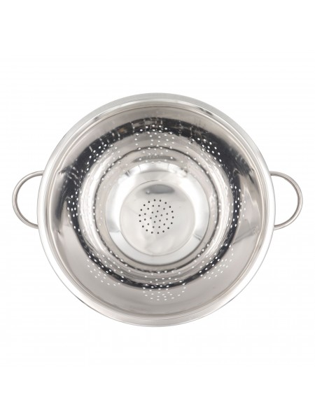 Дуршлаг кухонный c 2 ручками на подставке, D-38см H-19см, нержавеющая сталь, Prohotel. (COLD13)