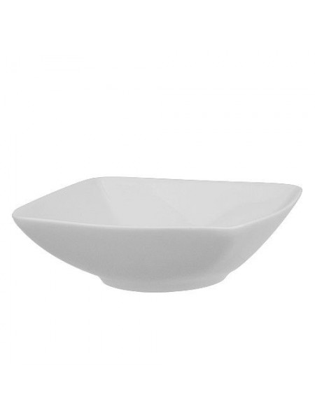 Салатник квадратный, 600 мл, 165 мм, ф.Принц, Башкирский фарфор. (ИСК 03.600)