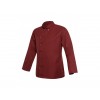 Китель поварской, длинный рукав, на кнопках, 65% полиэстер, 35% хлопок, 200 gsm, бордовый, рамзер S, ISMONT. (ISM 0033-S)