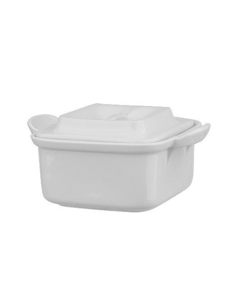 Ёмкость для запекания, без крышки, 150х195х80 мм, 800 мл, ф.Классический, Башкирский фарфор. (ИСО 23.800БК)