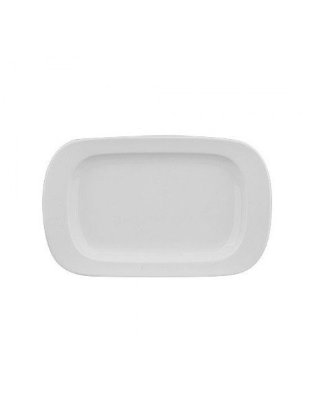 Тарелка прямоугольная, 360х250 мм, ф.Принц, Башкирский фарфор. (ИТП 03.360)