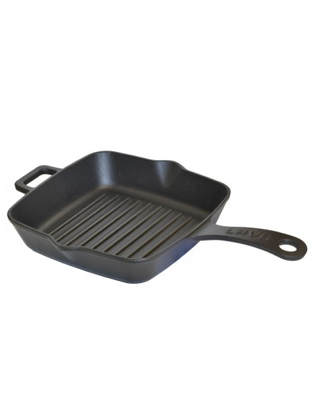 Сковорода-гриль 20х20 см, чугунная, Lava. (LV ECO P GT 2020 K0)