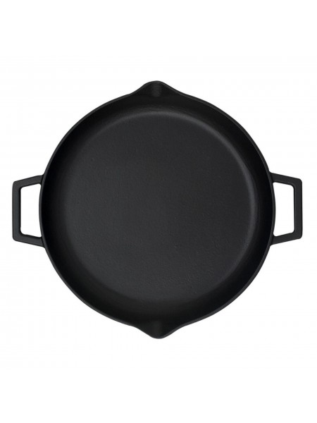 Сковорода 26 см, 2 ручки, чугунная, Lava. (LV ECO TV 26 K0)