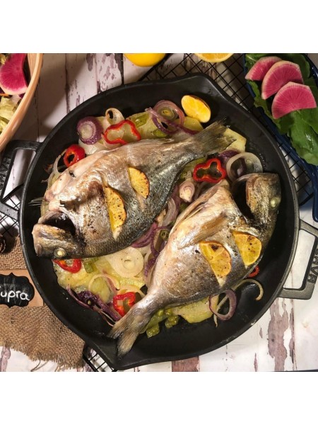 Сковорода 26 см, 2 ручки, чугунная, Lava. (LV ECO TV 26 K0)