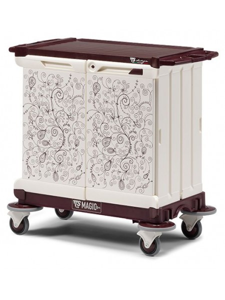 Тележка для горничных, с дверкой. (M202R02N01200)