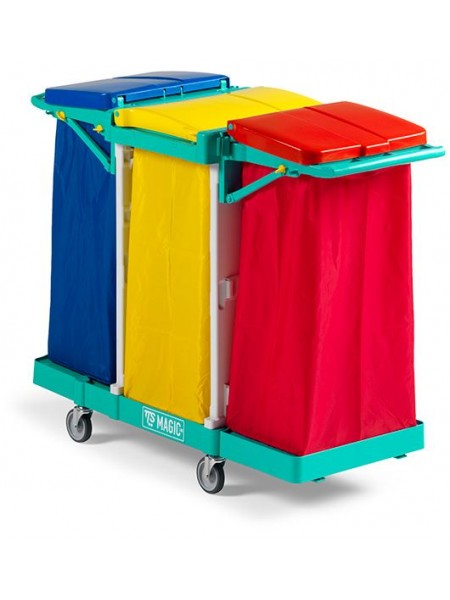 Тележка для сбора белья, с держателями для 3-х мешков (2 по 120 л и 150 л) (ML050B0A0000)