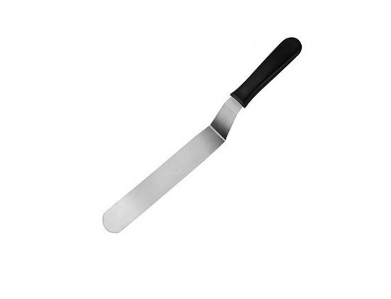 Лопатка кухонная металлическая, рабочая поверхность 22х4см общ. L=36 см, пластиковая ручка, Prohotel. (OSP085)