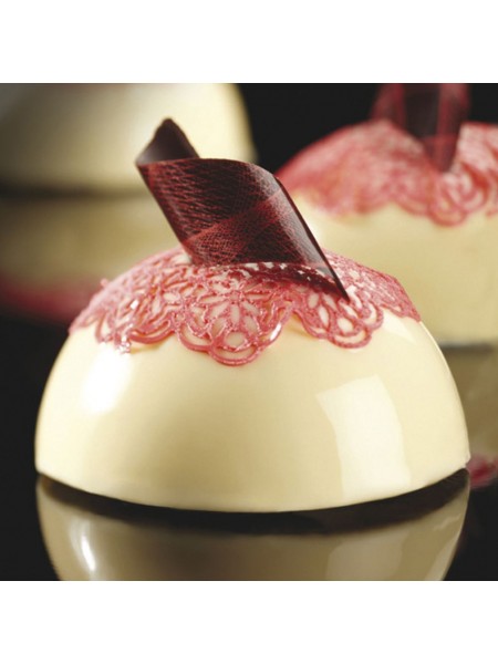 Кондитерская форма для выпечки Полусфера, 60х40 см, 24 ячейки 7х4см по 120мл, Pavoni. (PX001)