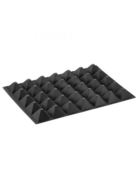 Кондитерская форма для выпечки Пирамида, 60х40 см, 35 ячеек 7х7х4.5мм по 80мл , Pavoni. (PX004)