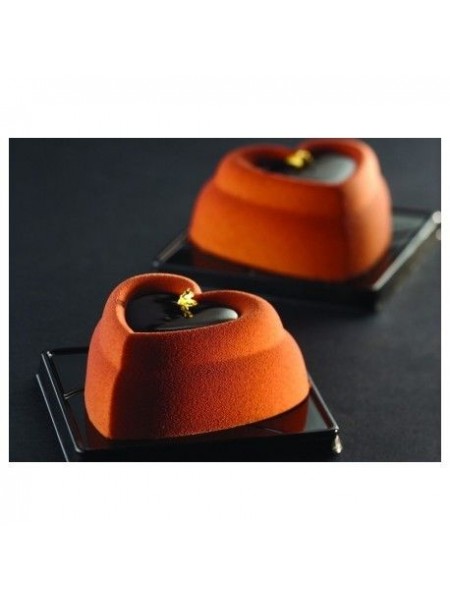 Кондитерская форма для выпечки Сердце, 60х40 см, 24 ячейки 7.8х7.7х3.4см по 110мл, Pavoni. (PX032)