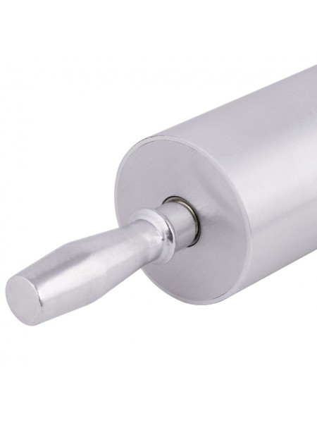 Скалка для теста вращающаяся алюминиевая, D-9 см, L-45 см, Henry. (RPA-3518)