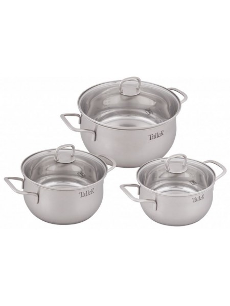 Набор кастрюль из нержавеющей стали, TalleR. (TR-17120)