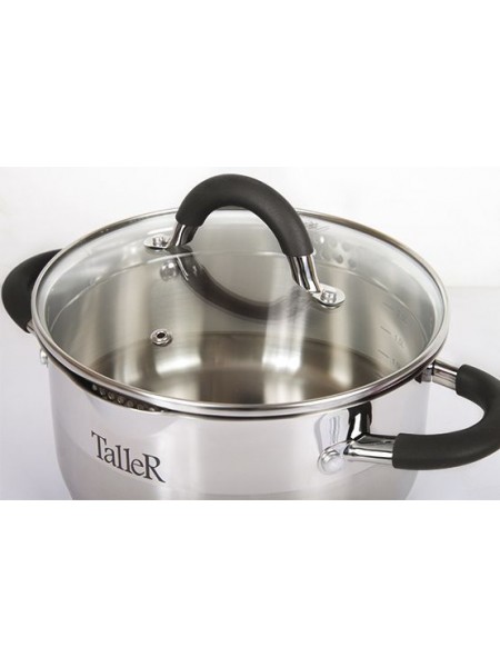 Кастрюля с крышкой, обьем-3.1л, TalleR. (TR-17193)