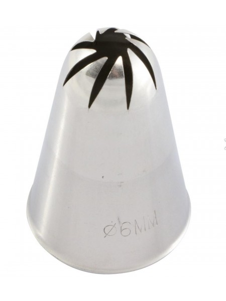 Насадка кондитерская, закрытая роза, 6 мм, нерж.сталь, Martellato. (BR331)