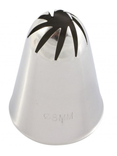 Насадка кондитерская, закрытая роза, 8 мм, нерж.сталь, Martellato. (BR332)